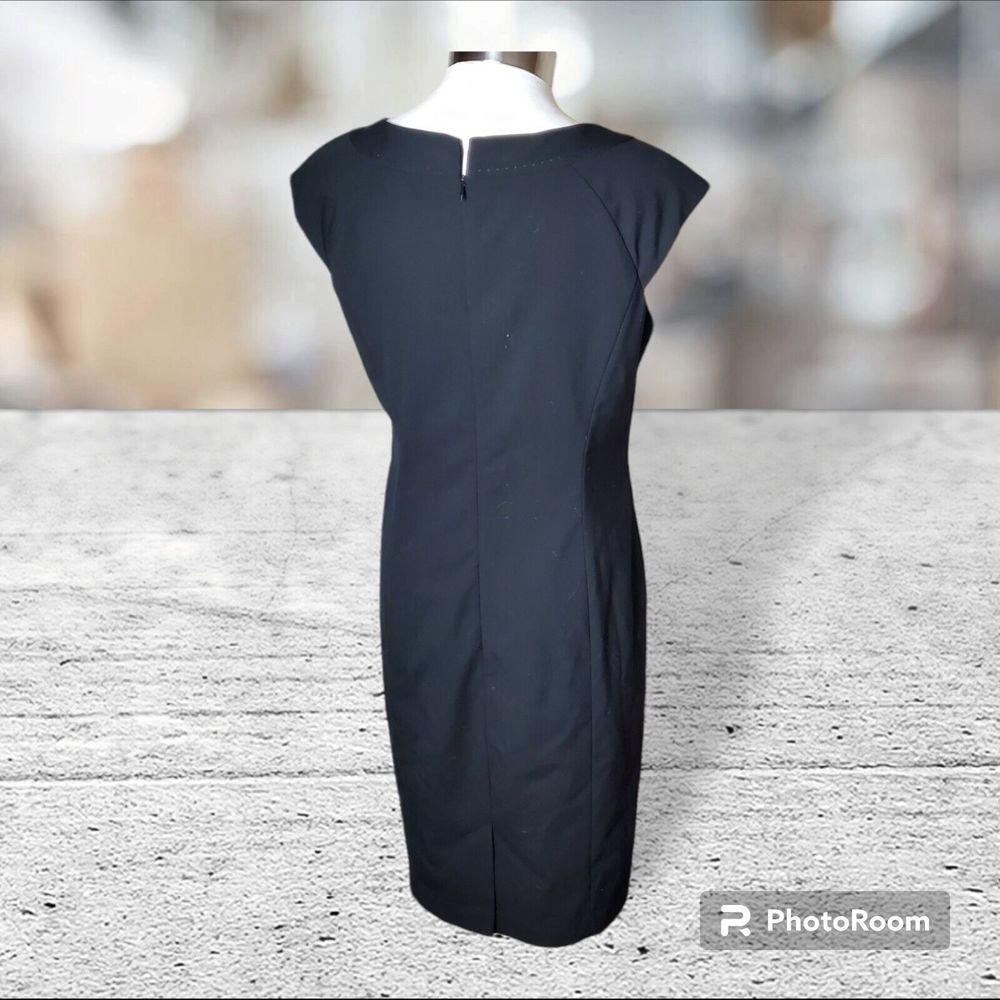 Jones New York Collection Stretch Black Sleeveless Dress Size 4 - Picture 2 of 9